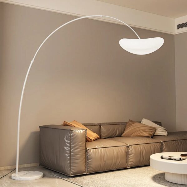 Minimalistisch Stehleuchte Metall Schwarz/Weiß Wohnzimmer - Image 2