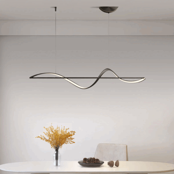 Modern Pendelleuchte LED Linear Metall Esszimmer - Image 2