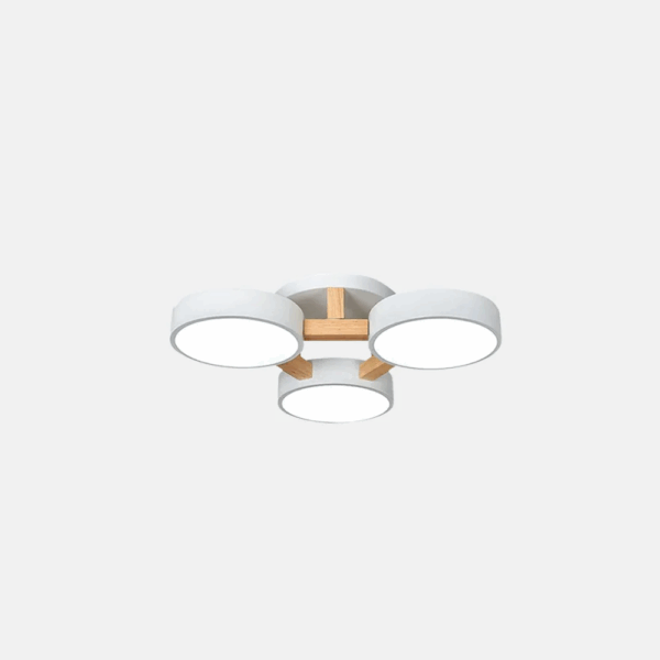 Minimalistische Deckenleuchte LED Rund Metall Wohn/Schlafzimmer