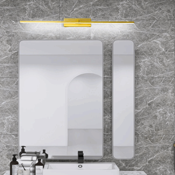 Modern Spiegelleuchte LED Metall/Acryl Gold Badezimmer - Image 2