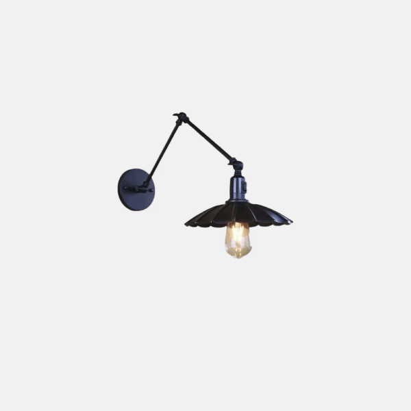 Industriell LED Wandlampe Metall Schlafzimmer