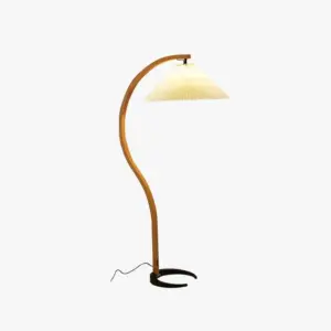 Modern LED Stehlampe Metall Beige/Kaffee Schlafzimmer