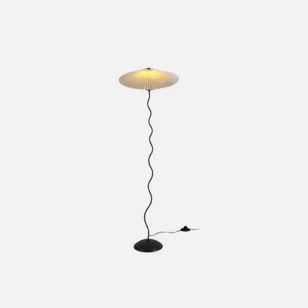 Moderne Stehlampe Metall Stoff Orange/Rot/Weiß Schlafzimmer