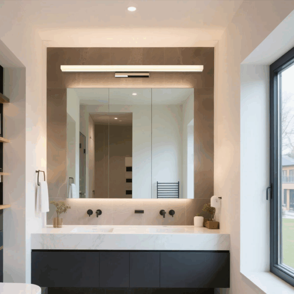 Moderne Rechteckig Wandleuchte/Spiegelleuchte LED Weiß Badezimmer - Image 2